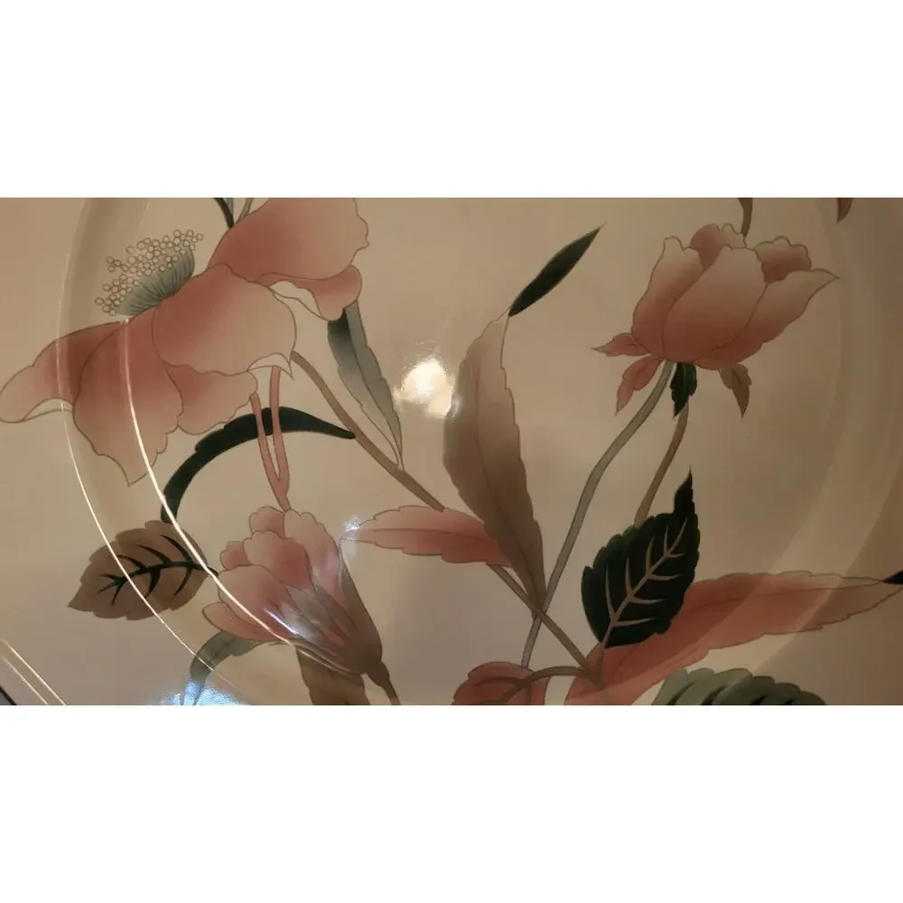 Vintage Mikasa Continental Silk Flowers Chop Plate 12
